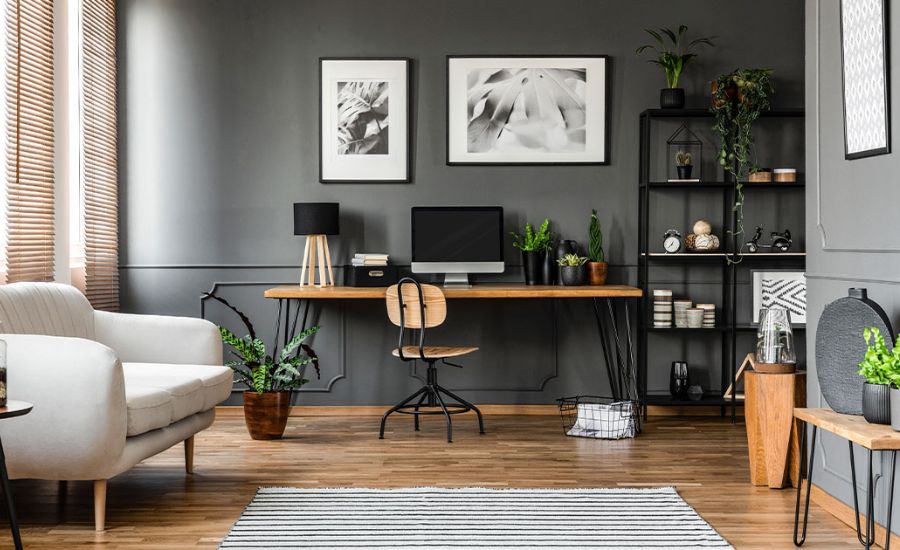 thiết kế văn phòng làm việc tại nhà 