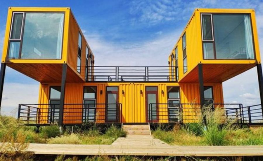 Thiết kế container văn phòng dạng chữ U