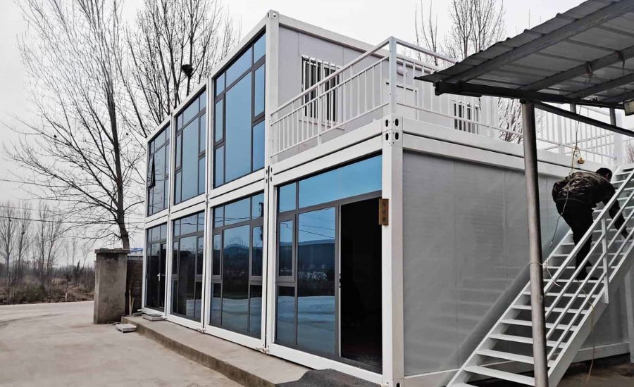 Thiết kế container văn phòng lắp ghép nhiều tầng
