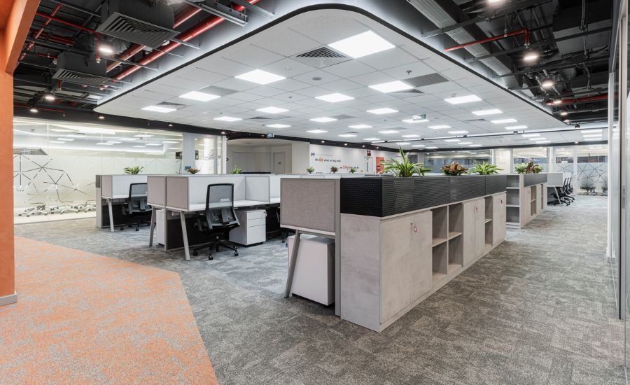 ánh sáng trong thiết kế nội thất văn phòng