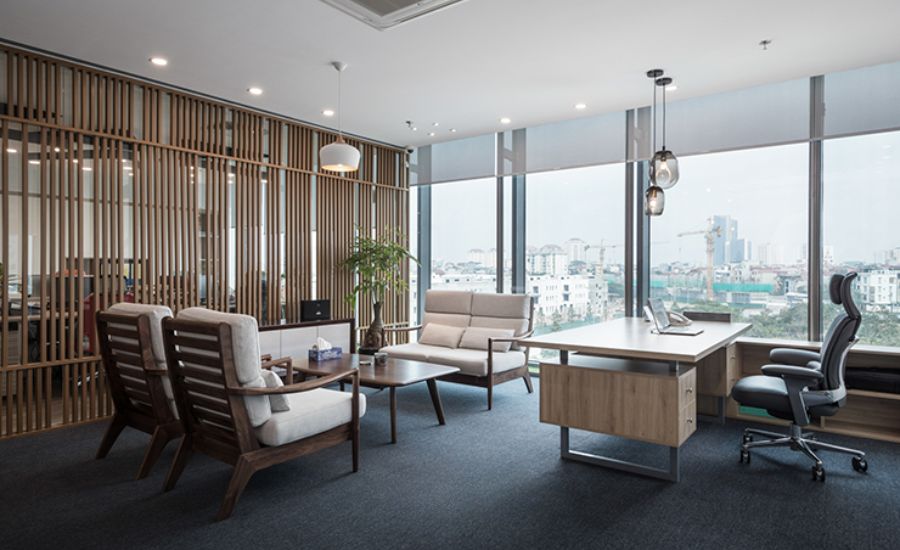 thiết kế phòng làm việc giám đốc