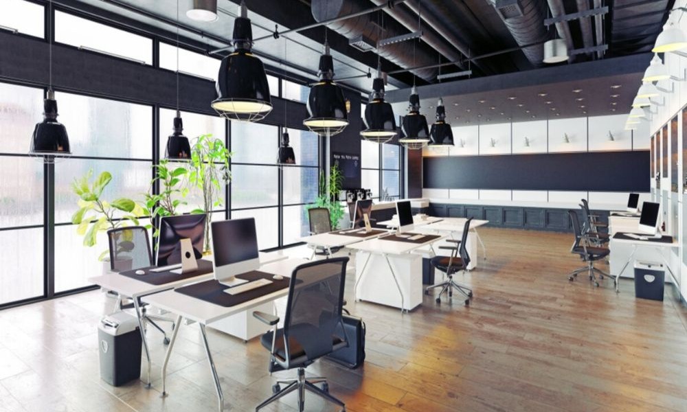 Văn phòng có thiết kế sử dụng ghế công thái học