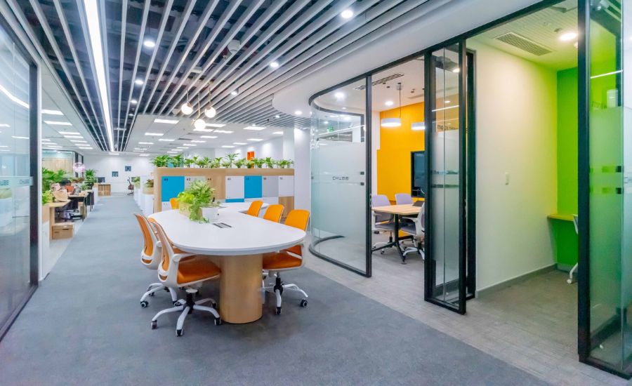 ánh sáng trong thiết kế nội thất văn phòng