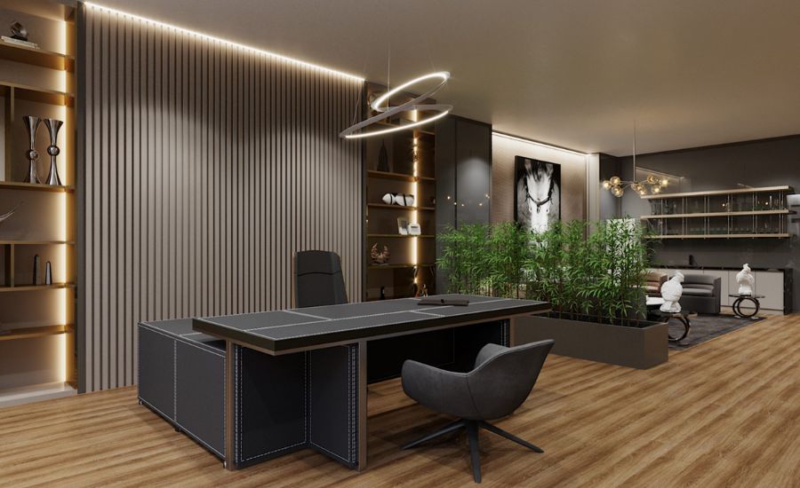 thiết kế phòng làm việc giám đốc