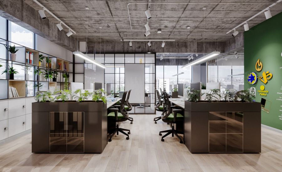 thiết kế văn phòng bất động sản