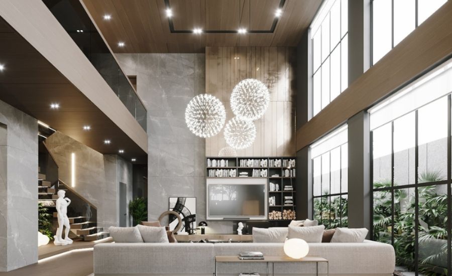 Mẫu nhà shophouse thiết kế thông tầng