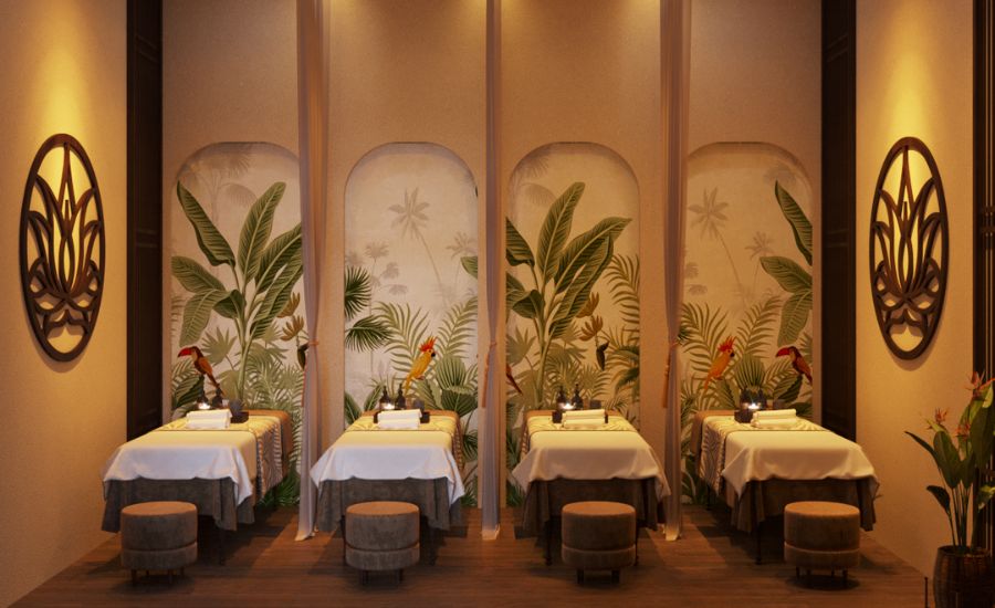 Mẫu thiết kế spa Nhiệt đới