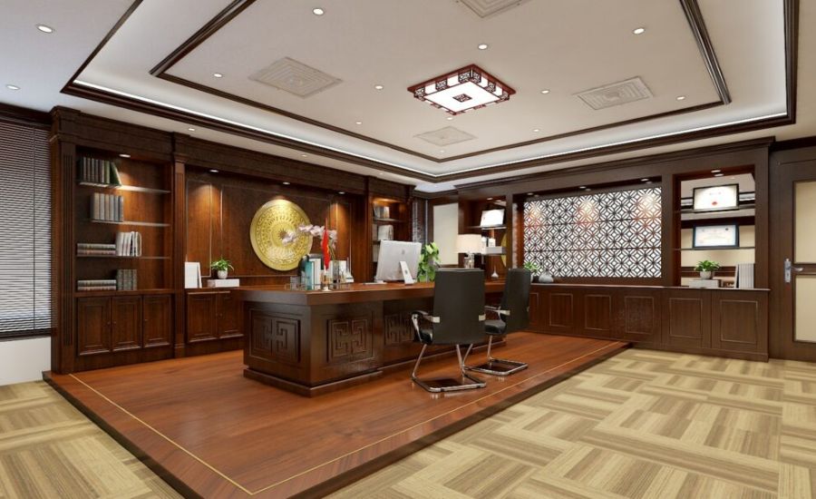 thiết kế phòng làm việc giám đốc