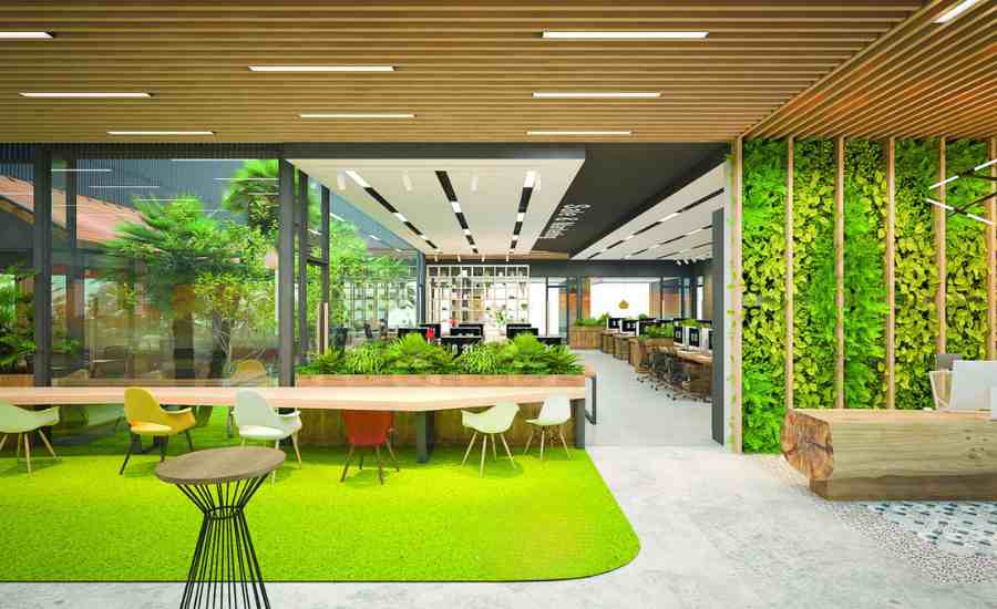 Thiết kế coworking Space phong cách Eco