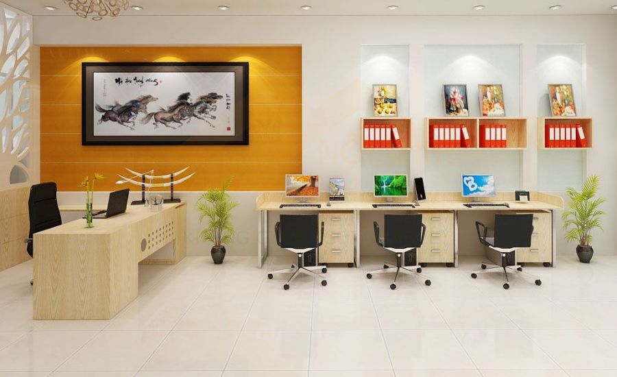 Thiết kế văn phòng tư vấn du học phong cách quốc tế