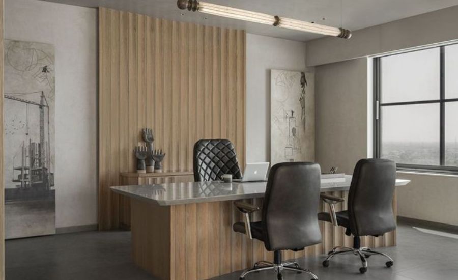 Phòng giám đốc và thư ký tối giản