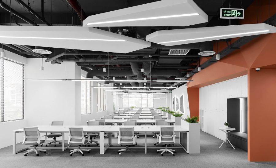 ánh sáng trong thiết kế nội thất văn phòng
