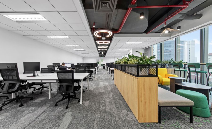 ánh sáng trong thiết kế nội thất văn phòng