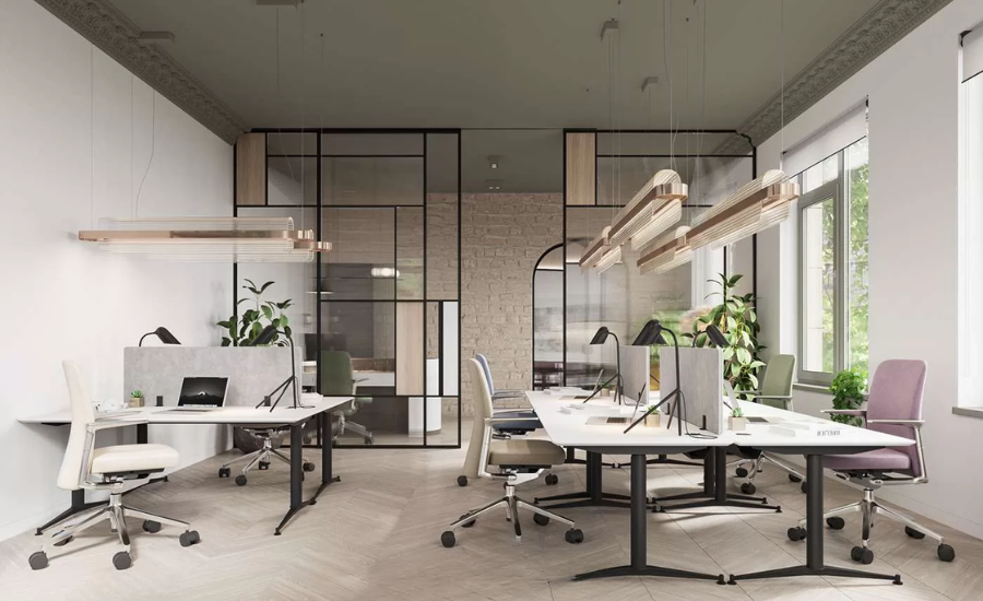 thiết kế văn phòng 100m2