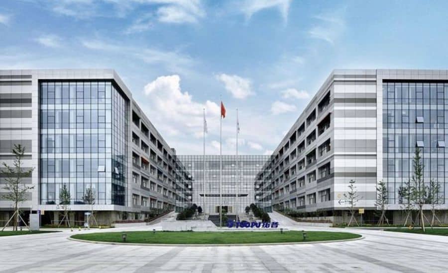 Thiết kế mặt tiền văn phòng hiện đại tinh gọn