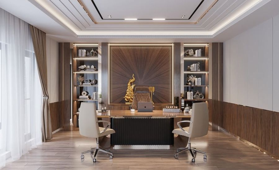 thiết kế phòng làm việc giám đốc