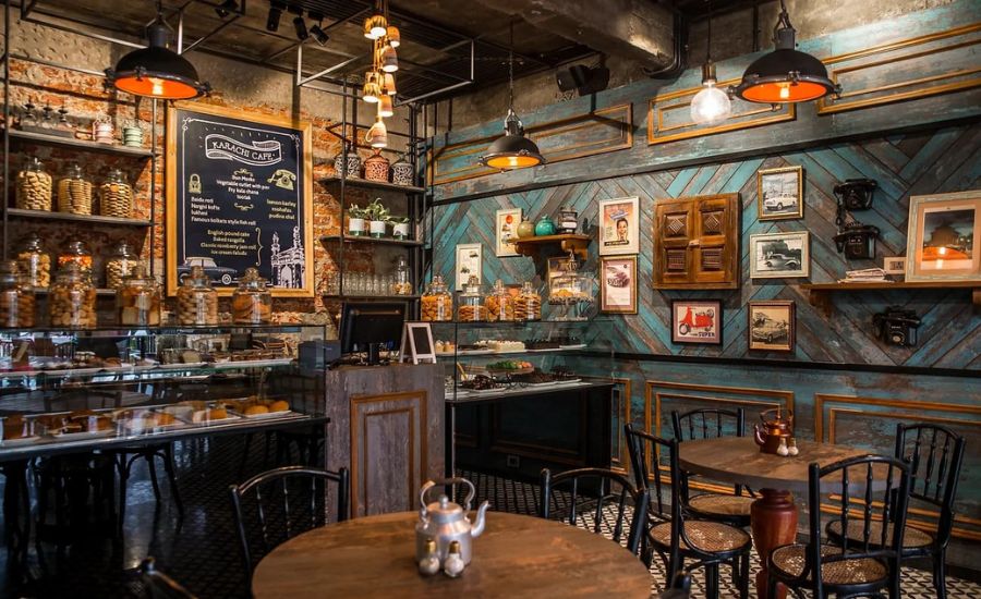 Thiết kế quán cà phê phong cách Vintage