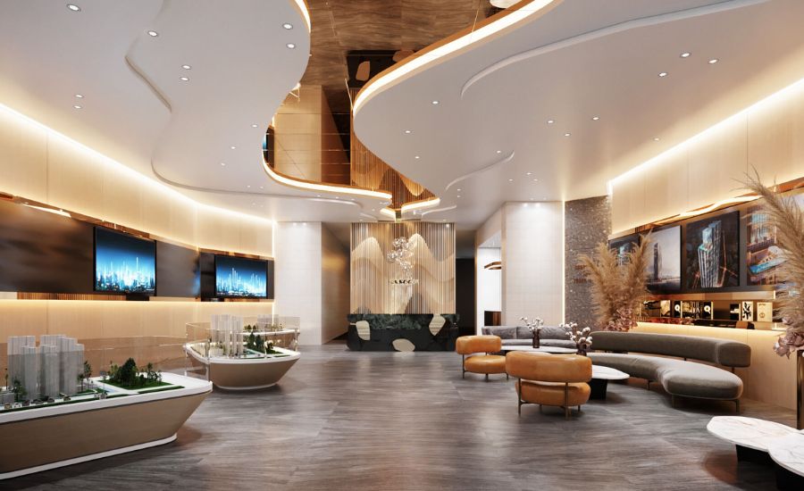 thiết kế văn phòng bất động sản