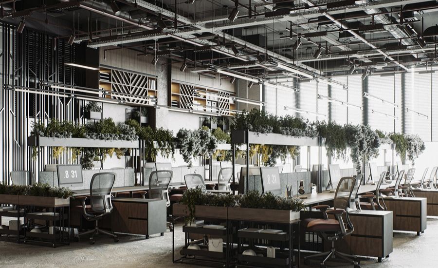 thiết kế văn phòng kết hợp