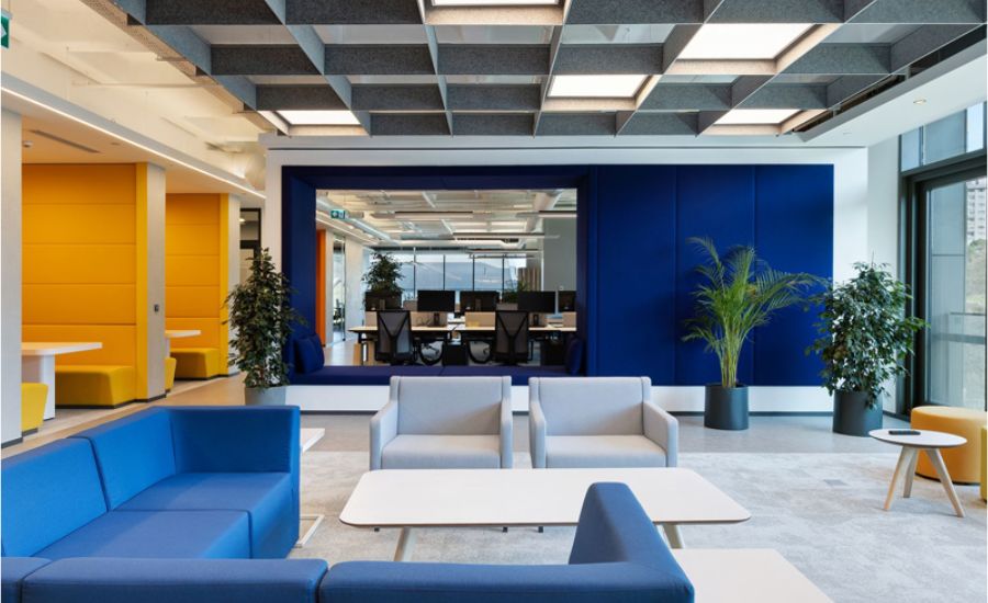 Phối màu nổi bật cho phòng marketing