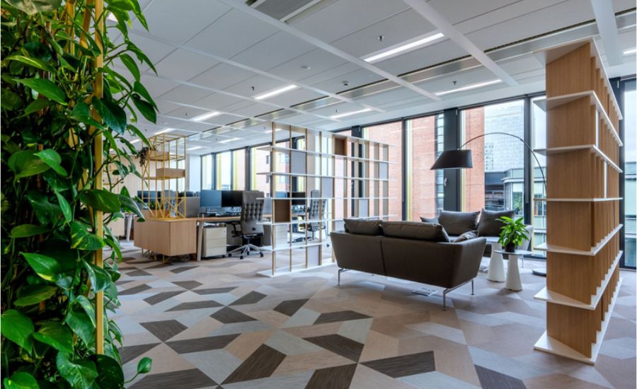 Thiết kế văn phòng marketing có yếu tố xanh