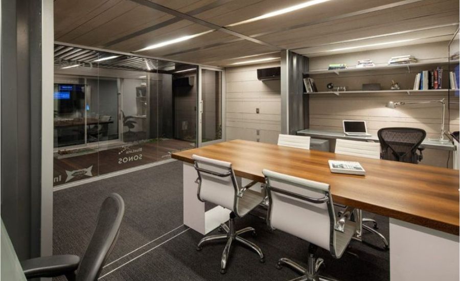 Thiết kế văn phòng nhà máy tối giản