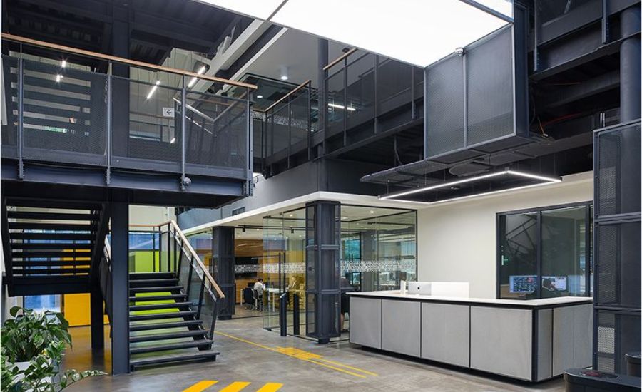 Thiết kế văn phòng nhà xưởng trên 500m2