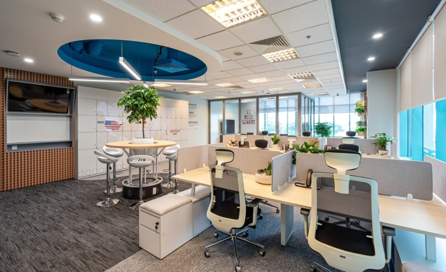 thiết kế văn phòng 100m2