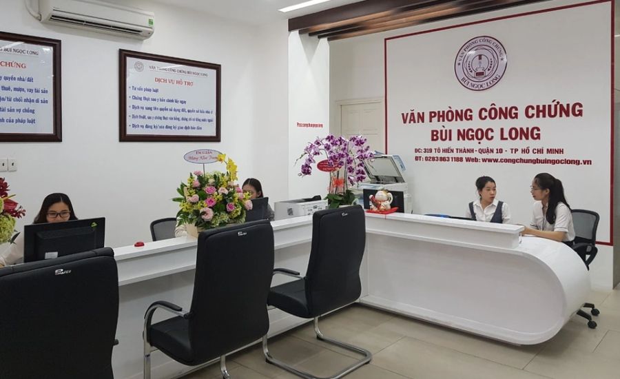 Mẫu thiết kế văn phòng công chứng tối giản