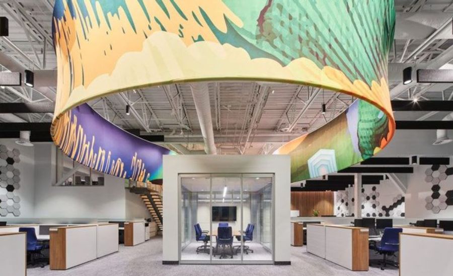 Ý tưởng thiết kế văn phòng không Art Decor sáng tạo