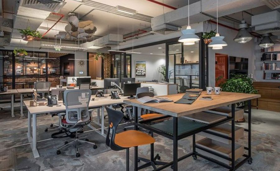 Ý tưởng thiết kế văn phòng công nghiệp sáng tạo
