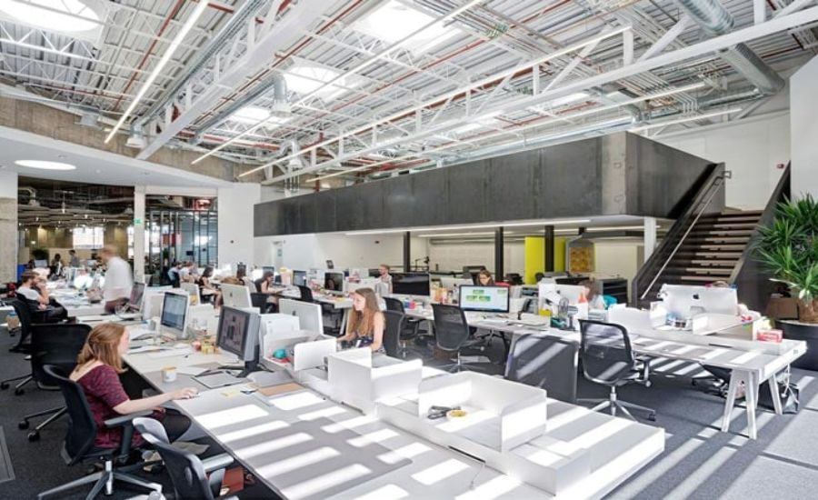 Ý tưởng thiết kế văn phòng không gian mở sáng tạo