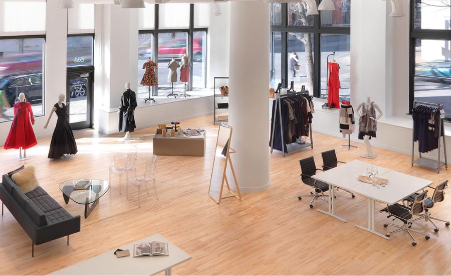 Khu vực trưng bày mẫu thiết kế