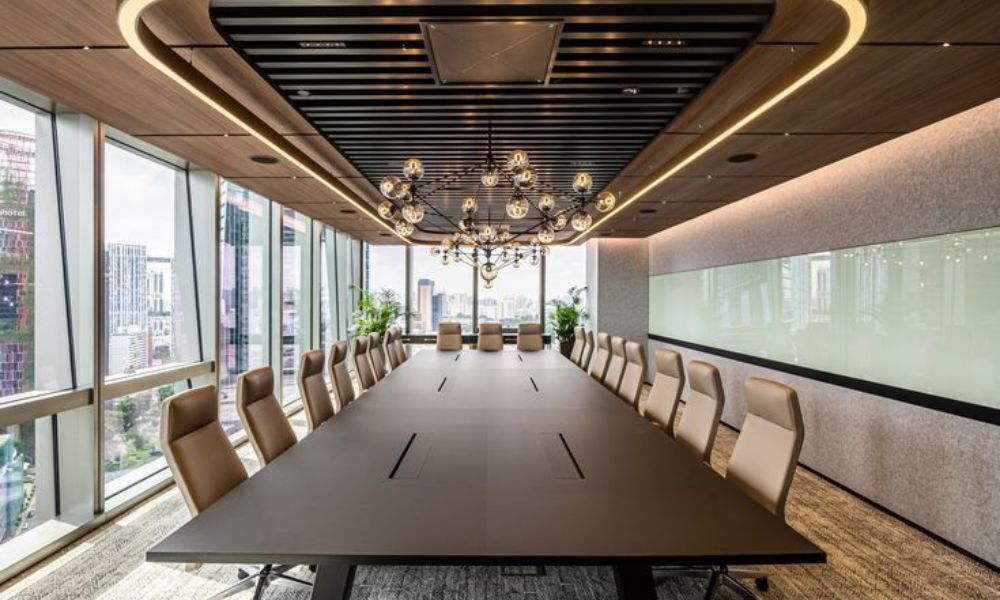 Thiết kế nội thất ở khu vực phòng họp