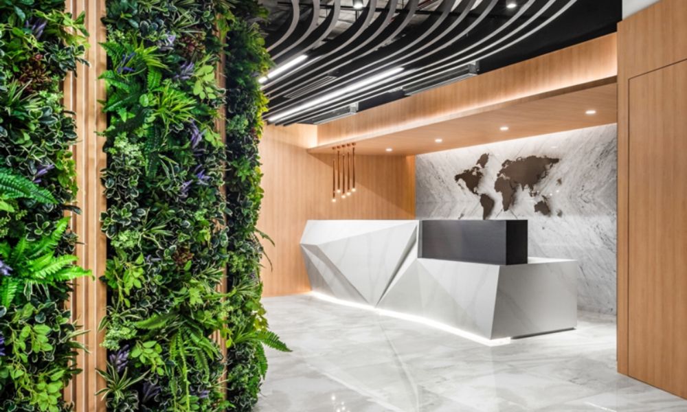 Thiết kế lễ tân độc đáo