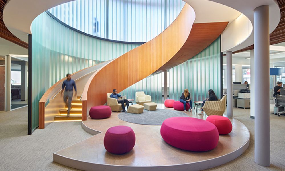 Thiết kế văn phòng hình khối lượn độc đáo