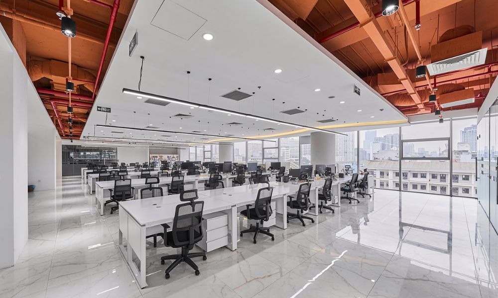 Mẫu văn phòng làm việc trên 500m2