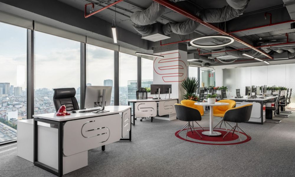 Mẫu thiết kế văn phòng không gian làm việc mở