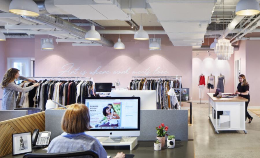 Xu hướng văn phòng thiết kế thời trang linh hoạt